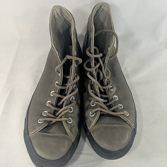 Converse Brown Leather High Top Sneakers Shoes Mens 10.5 10040000C Thinsulate - Picture 5 of 14